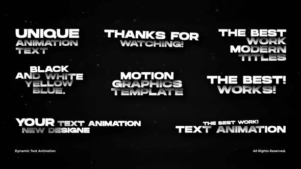 Videohive Dynamic Text Animation | After Effects Titles template preview