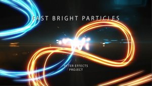 Videohive Fast Bright Particles Logo Stings template preview