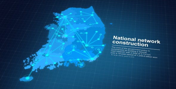Videohive South Korea Map Infographics template preview