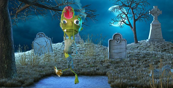 Videohive The Halloween Zombie Openers template preview