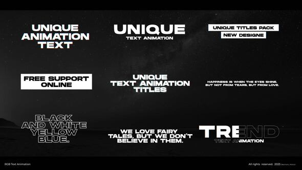 Videohive RGB Titles | After Effects 56560829 Titles template preview