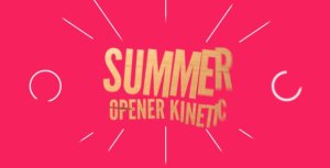 Summer Opener Kinetic Video Displays template preview