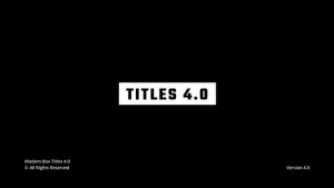 Videohive Modern Titles 4.0 | AE 47174540 Titles template preview