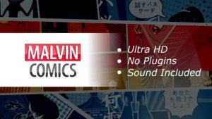 Videohive Malvin Comics Logo Logo Stings template preview