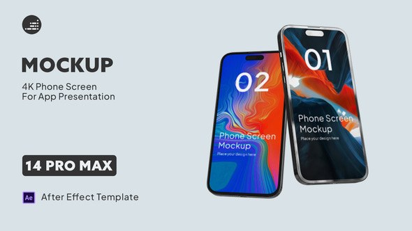Videohive Phone Screen Mockup - App Promo Product Promo template preview