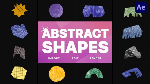Videohive Hand-Drawn Abstract Shapes | After Effects Elements template preview