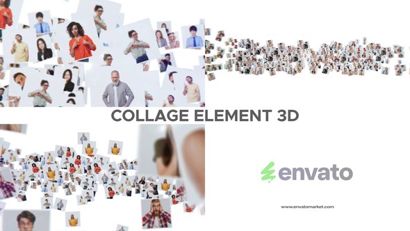 Videohive Collage E3D Intro | AE Openers template preview