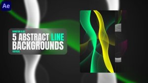 Videohive Abstract Line Backgrounds Elements template preview