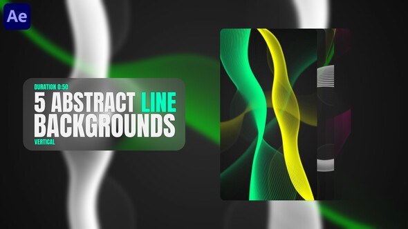 Videohive Abstract Line Backgrounds Elements template preview