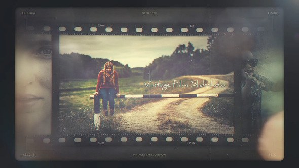 Videohive Vintage Film Slideshow Video Displays template preview