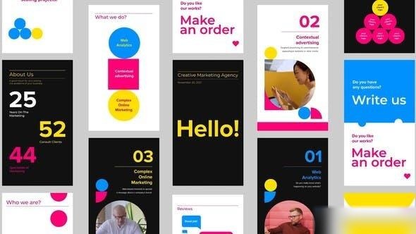 Videohive Marketing Agency Promo Stories Pack Openers template preview