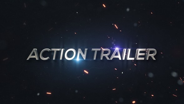 Action Trailer Video Displays template preview