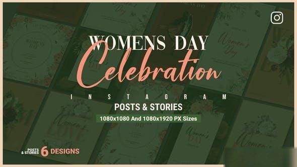Videohive Happy Women's Day Instagram V117 Openers template preview