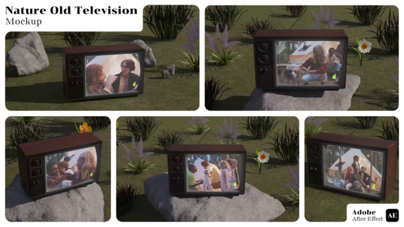 Videohive Nature Old Television Mockup Product Promo template preview