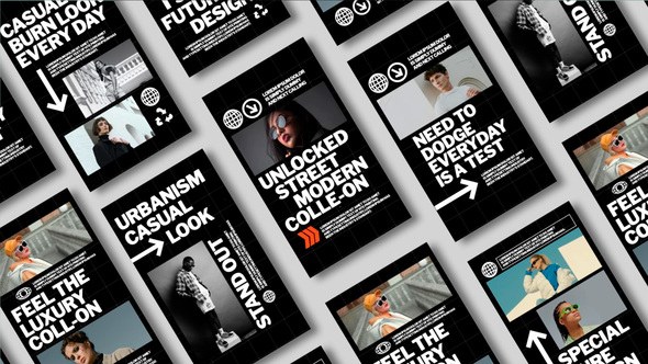 Videohive Dynamic Stories Pack 54307686 Elements template preview