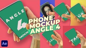 Videohive Mobile Phone Mockup Pack - Angle 4 Elements template preview