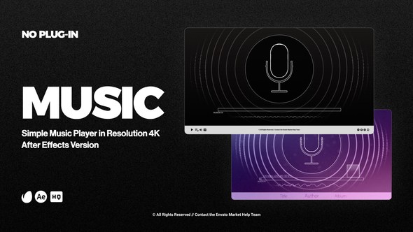 Videohive Visual Audio Player (Equalizer) 4K Elements template preview