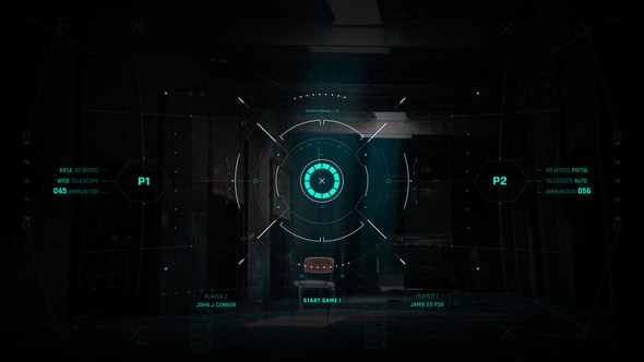 Videohive HUD UI Game Warrior Target 3 Elements template preview