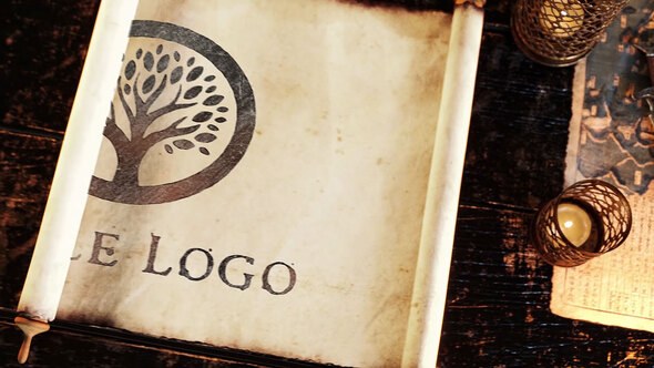 Videohive Ancient Parchment Logo Logo Stings template preview