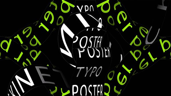 Videohive Typography Posters Pack Video Displays template preview