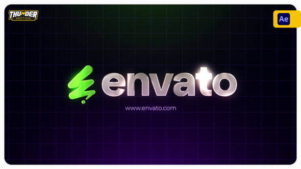 Videohive Neon Search Logo Reveal Logo Stings template preview