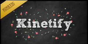 Kinetify, sends a happy message. Video Displays template preview
