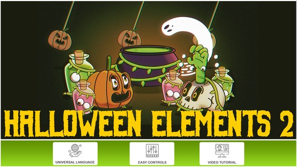Videohive Halloween Elements 2 Elements template preview