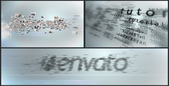 Multi Video & Multi Text Logo Formation Video Displays template preview
