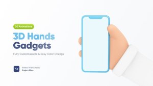 Videohive 3D Hands | Gestures & Gadgets Video Displays template preview