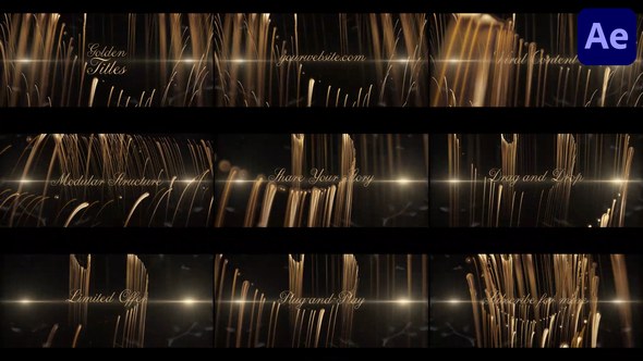 Videohive Gold Titles for After Effects Titles template preview