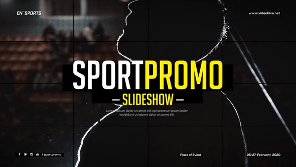 Videohive Sport Promo Slideshow Video Displays template preview