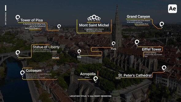Videohive Location Titles v3.0 | AE Titles template preview