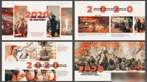 Videohive One Year in History - Timeline of Events Openers template preview
