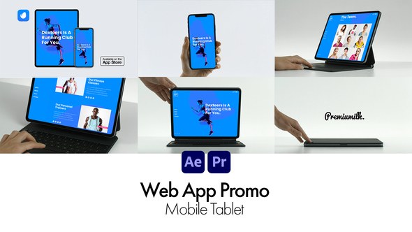 Videohive Web App Promo Mobile Tablet Product Promo template preview