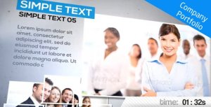 Company Portfolio Video Displays template preview