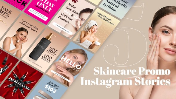 Videohive Skincare Promo Instagram Stories Product Promo template preview