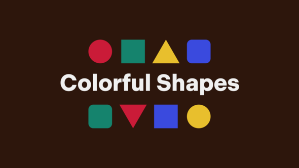 Videohive Colorful Shapes Titles template preview