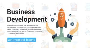 Videohive Business Development Icons Elements template preview