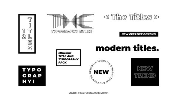 Videohive Modern Titles | After Effects 43226467 Titles template preview