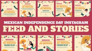 Videohive Mexican Independence Day Feed and Stories Instagram Openers template preview