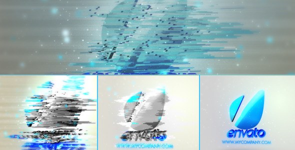 Videohive Bad Signal 3D Shattered Logo Logo Stings template preview
