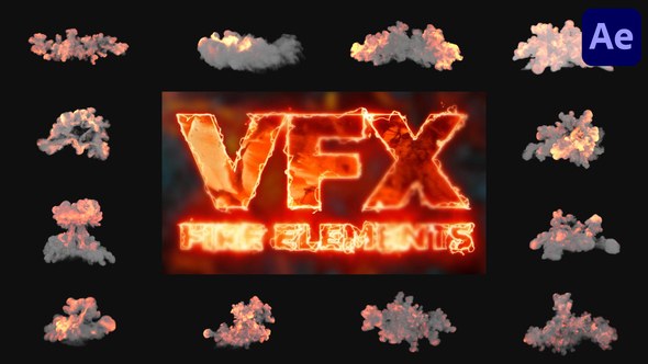 Videohive VFX Fire Elements for After Effects 51236418 Elements template preview