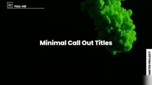 Videohive Minimal Call Out Titles 39659788 Titles template preview