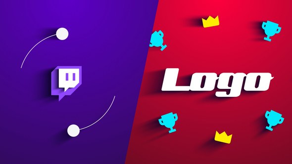 Videohive Twitch Logo Reveal Logo Stings template preview
