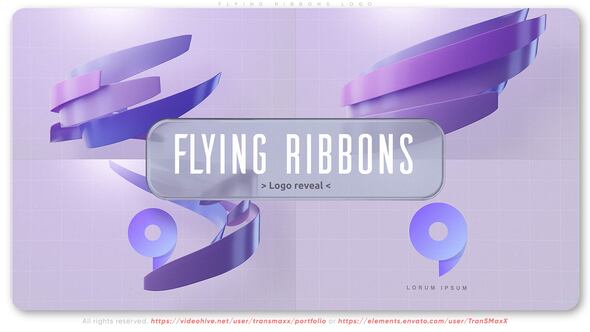 Videohive Flying Ribbons Logo Logo Stings template preview
