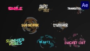 Videohive Liquid Shapes Titles for After Effects 53414989 Titles template preview