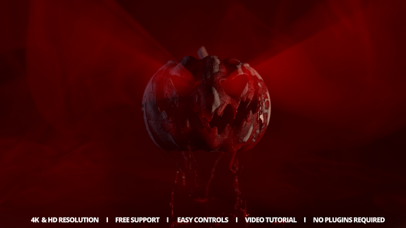 Videohive Halloween Pumpkin Reveal Logo Stings template preview