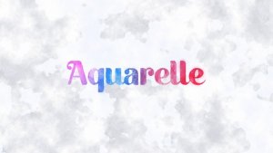 Videohive Aquarelle Typography Titles template preview