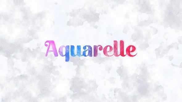 Videohive Aquarelle Typography Titles template preview
