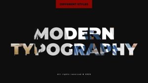 Videohive Modern Typography 58346115 Titles template preview